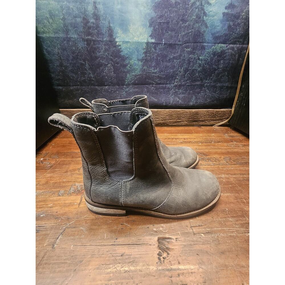 Kodiak Alma Chelsea Gray Leather Suede Boots Waterproof Women's Size 8 Pull On